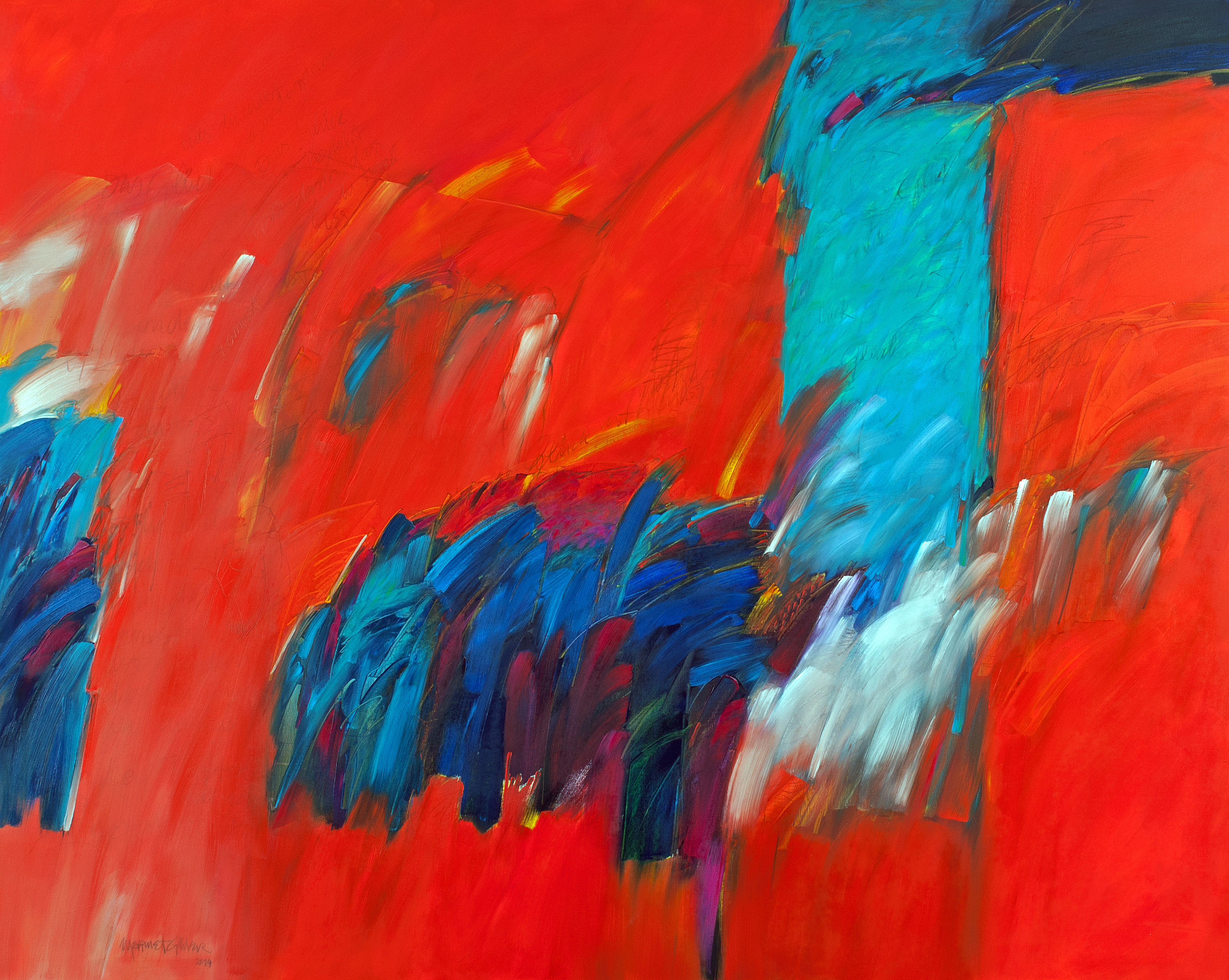 1-2014_Das Glück ist was du hast_Öl auf Leinwand_200x250 cm